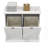 Wood Cabinet Laundry Hamper with Handles