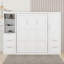Grand lit escamotable avec placard, tiroirs et tablettes-397382864