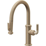 Descanso Kitchen Pull-Down Kitchen Faucet with Squeeze Sprayer - Low Arc Spout