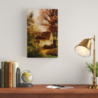 Springhouse in the Spring Oil Painting Print on Wrapped Canvas