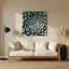 Art mural botanique gris Echeveria-1714830583