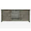 Structure de lit en bois de placage de bouleau gris froid