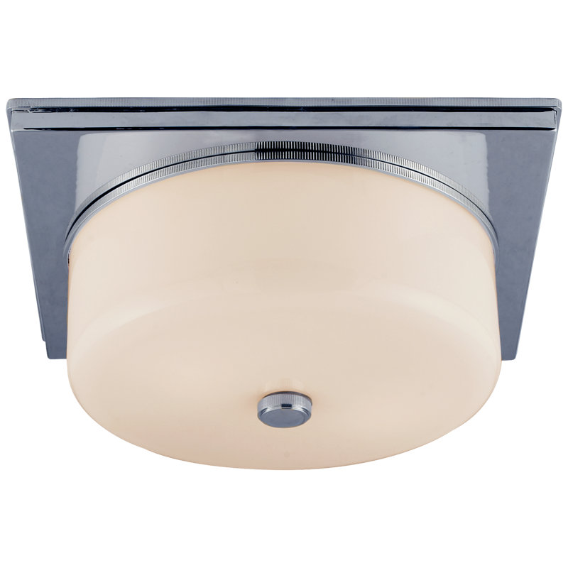 Thomas O'Brien Newhouse Circular Flush Mount, Polished Nickel