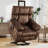 38.98" Wide Power Lift Massage Recliner With Heat, Cup Holders & Phone Stand(Set Of 2)-1115090092