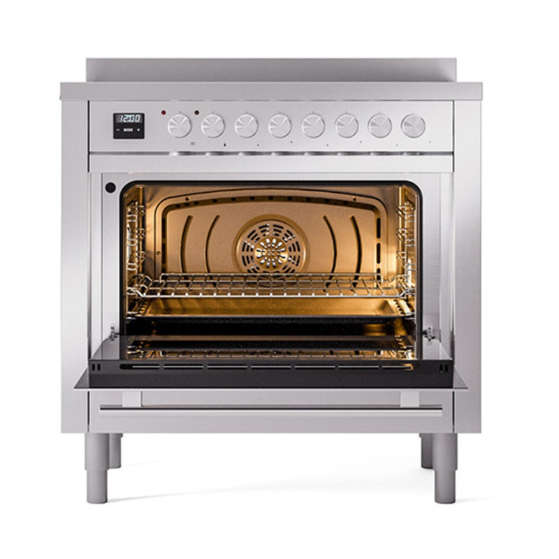 ILVE Professional Plus II 36 in Induction Range, Stainless Steel