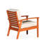 Chaise en eucalyptus avec coussins pour le jardin extérieur-120261859-120261861
