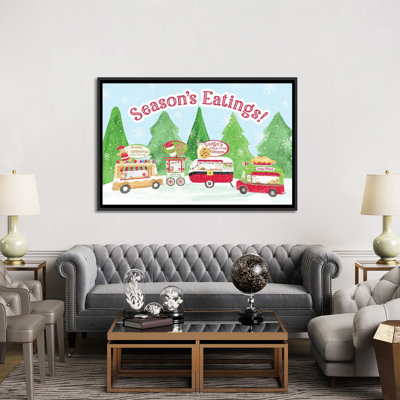 Food Cart Christmas - Seasons Eatings by Tara Reed - Print