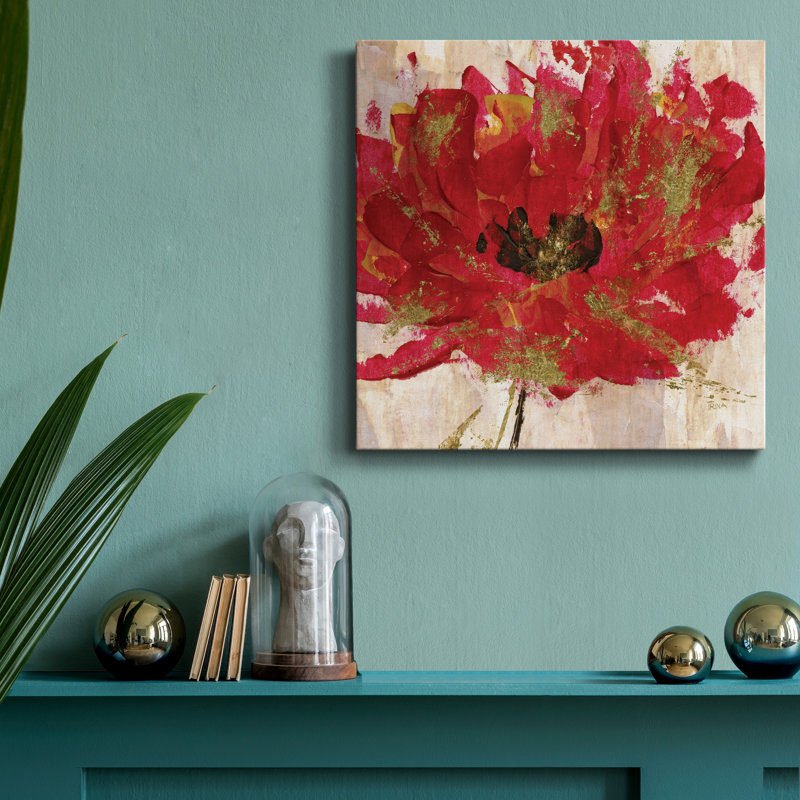 " Red Infusion III ", 16" H x 16" W x 1" D