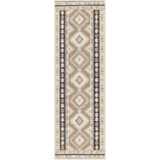 Lajeune Southwestern Machine Washable Area Rug in Beige