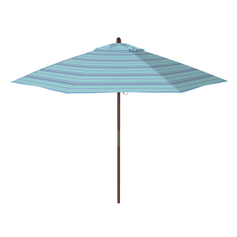 Parasols de marché 9 pi Jimerson, Sunbrella® Dolce à rayures oasis