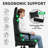 Fabric Gaming Chair with Footrest&Lumbar Support, Ergonomic High-Back-105552482