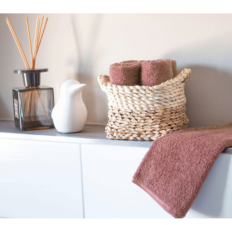 Midweight Fingertip Towel, Antique Pink