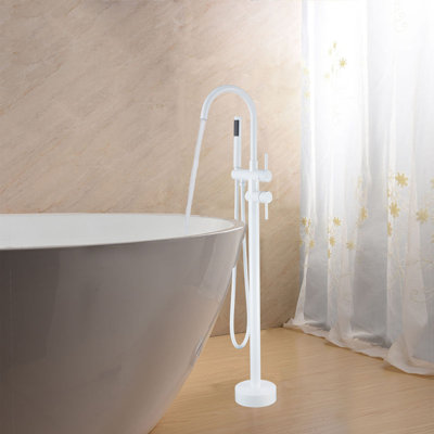 Floor Tub Spout with Diverter