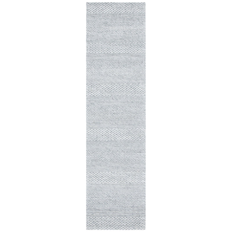 Tapis gris / argent Aden, Tapis de couloir 2 pi 3 po x 9 pi