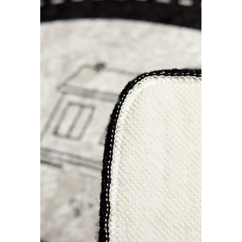 Stylish Area Rug, 4.6 x 6.2 Feet, 100% Polyester, 0.4 in Pile Height | Antibacterial, Non-Slip Underside, Machine Washable | Perfect for Living Room, Bedroom, and Dining Spaces, Durable & Easy to Maintain
