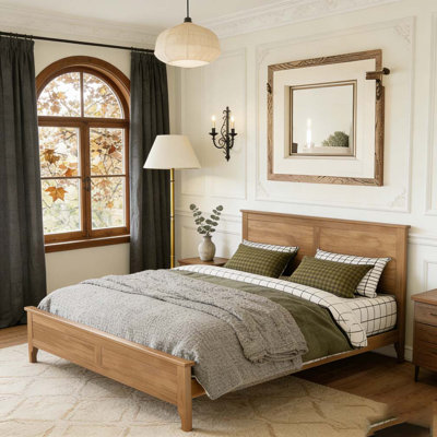 Modern Solid Wood Platform Bed