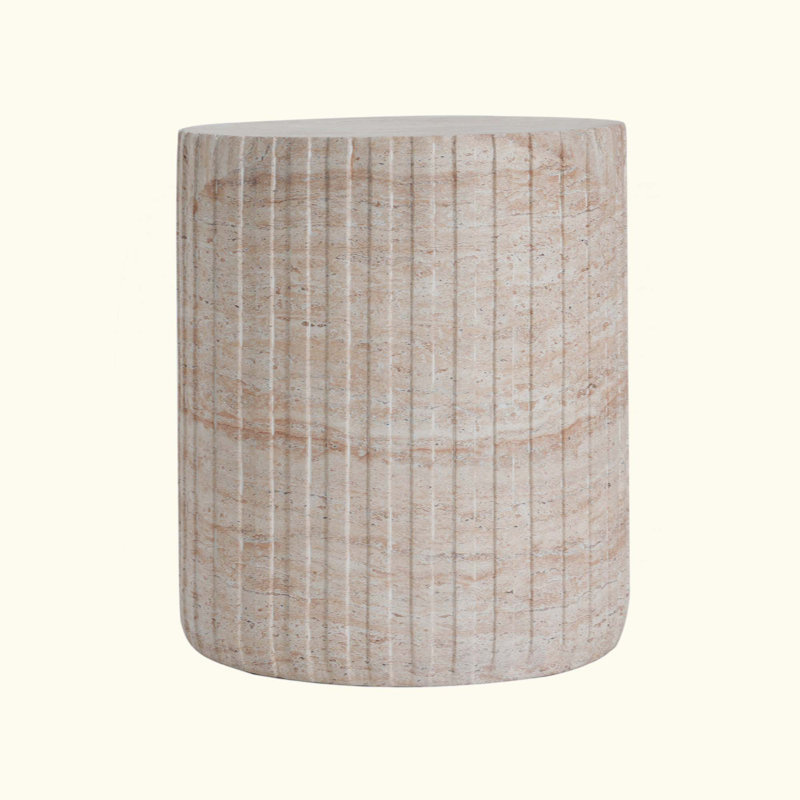 Outdoor/Indoor Lightweight Concrete Side Table