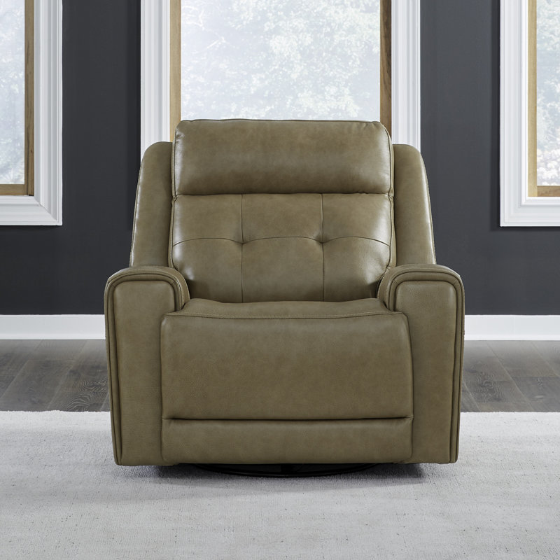 Fauteuil inclinable électrique en cuir Iavor, Marron foncé