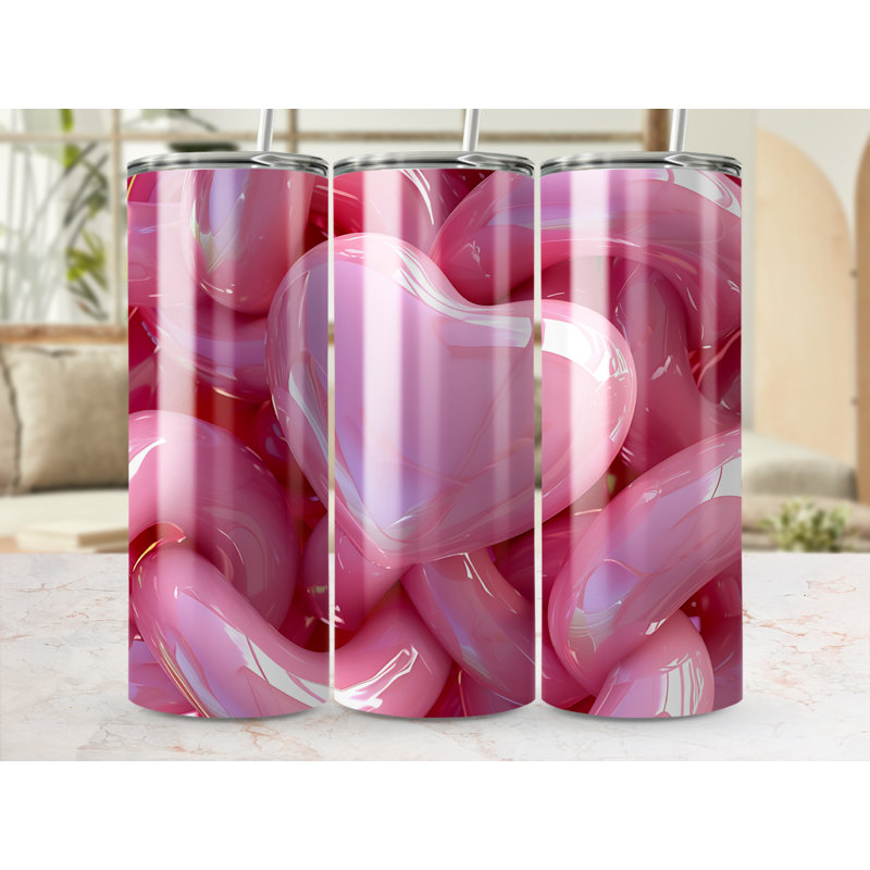 Choose Handmade Tumblers 591ml Vacuum Insulated Stainless Steel (18/8) Travel Tumbler with Straw