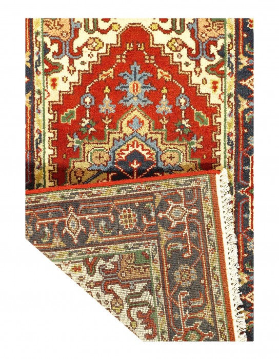 Tapis rectangulaire en laine de petite taille 4 pi 9 po x 3 pi Demontrell