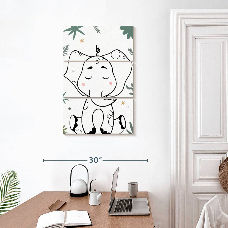 Bébé éléphant Ashelle, H 32 po x l 20 po