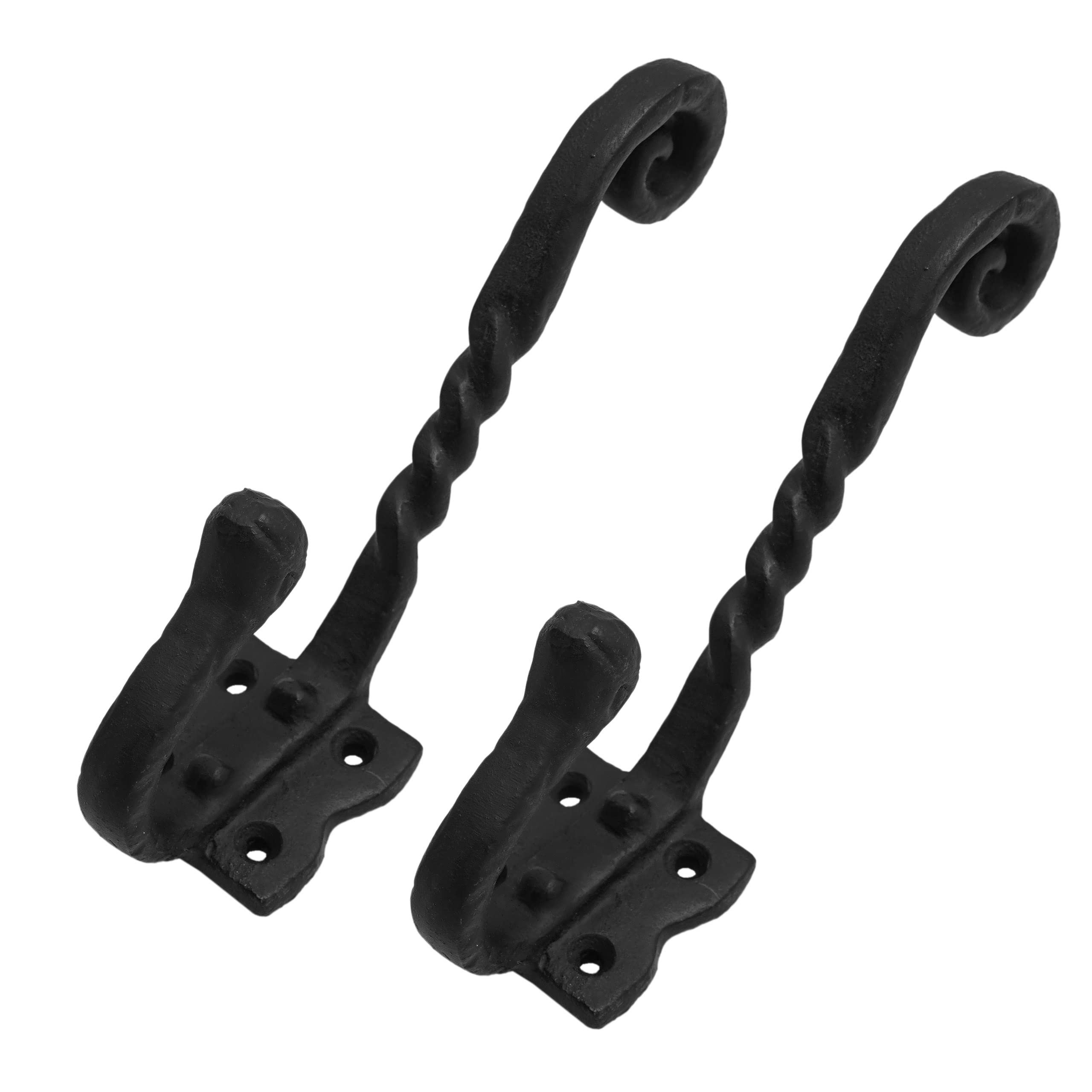 Caryna Heavy Duty Rustic Iron Wall Hooks Retro Utility for Hanging Coat,  Bag, Towel, Robe, Hat