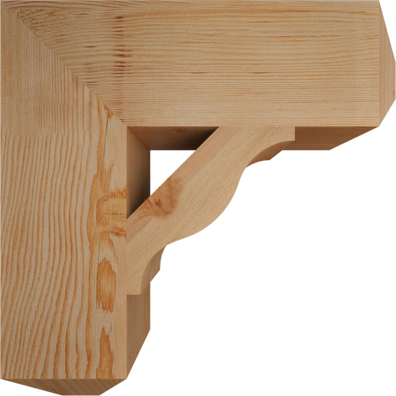 Support pour artisan Funston, H 20 po x l 5,5 po x P 20 po, Sapin de Douglas, Lisse