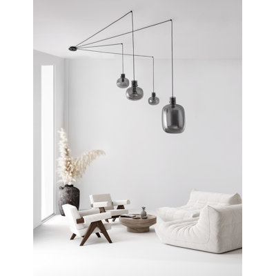 4 - Light Black Unique/Statement Pendant