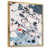 Toile avec cadre flottant or