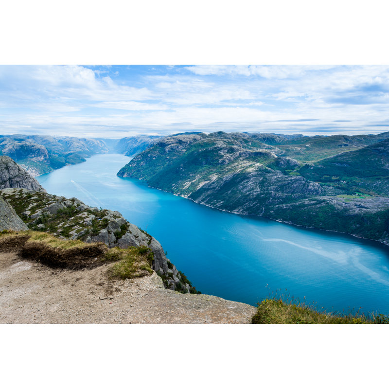 Lysefjorden From The Top Of The Pulpit Rock - Wrapped Canvas Print, 20cm H x 30cm W x 3.8cm D