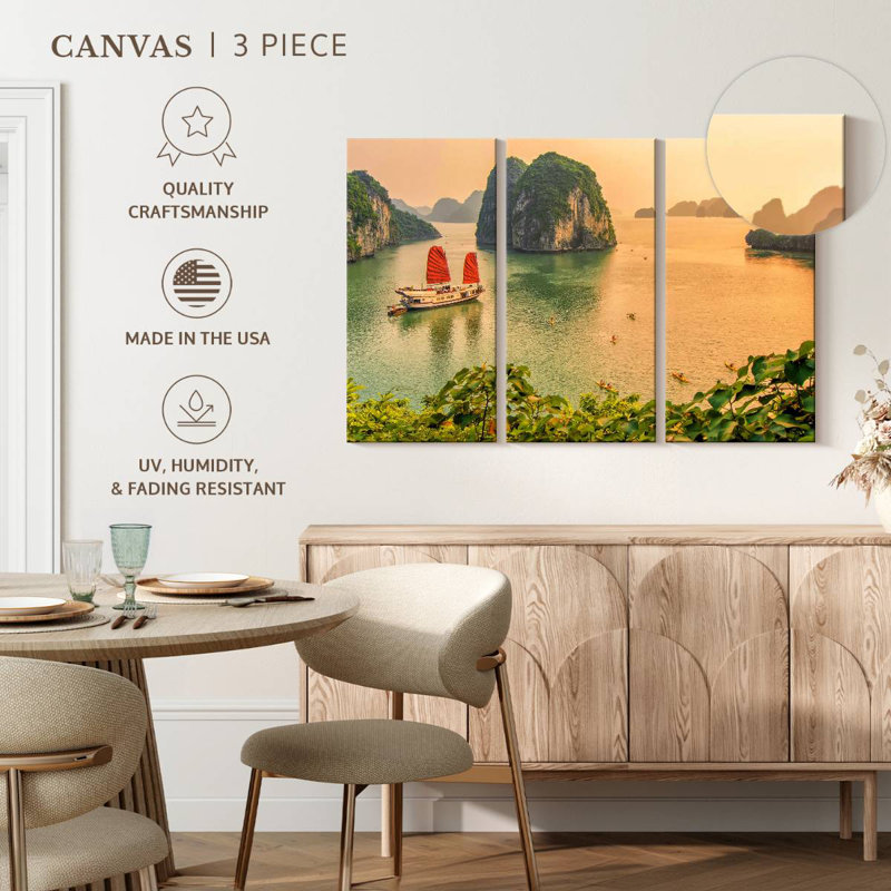 Sebbie Seascape Baie d'Halong, H 36 po x l 57 po