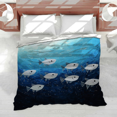 Fish Bedding Marine Comforter Contemporary