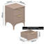 Curtis 2 Drawer Bedside Table-116023855