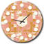 Horloge murale rose rétro-40747275