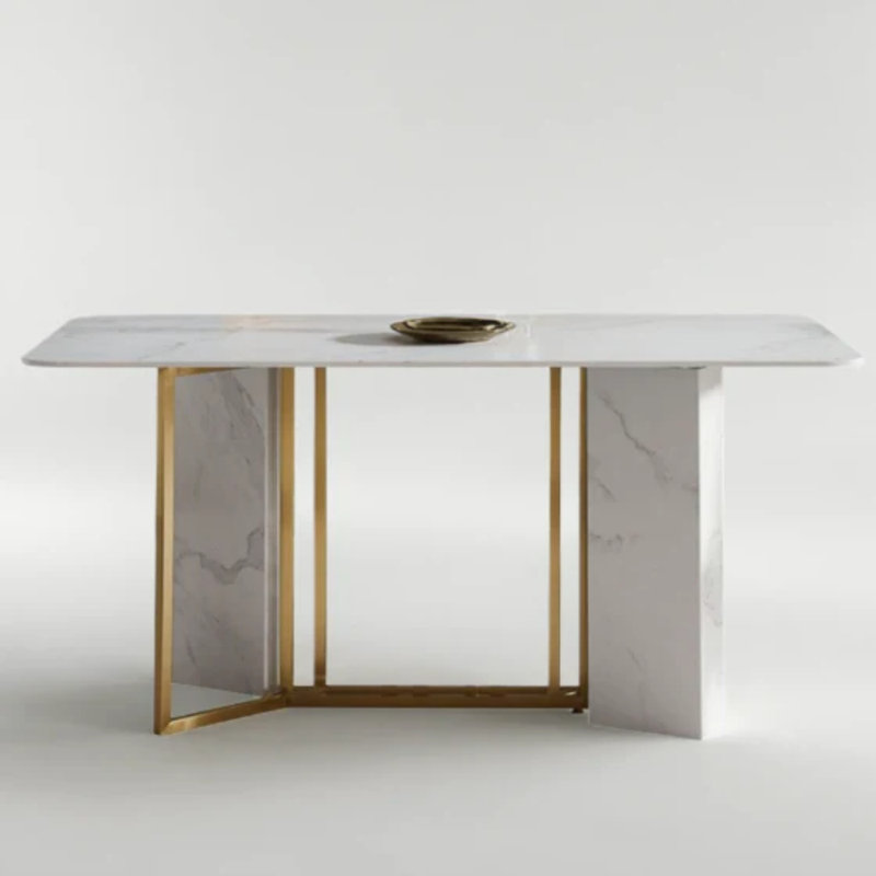 Greek White Marble Dining Table