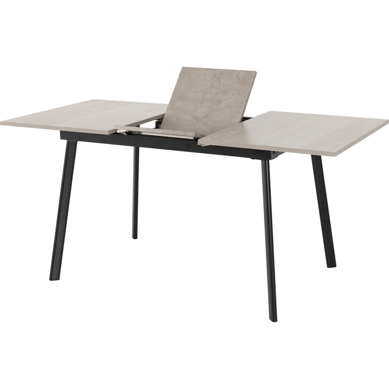 Raffaele 4 - Person Butterfly Leaf Dining Set, Grey/Black