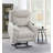 Chriki Beige Polished Microfiber Power Motion Recliner With Lift-125540073