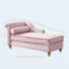 Chaise longue moderne avec revêtement en velours-129598851
