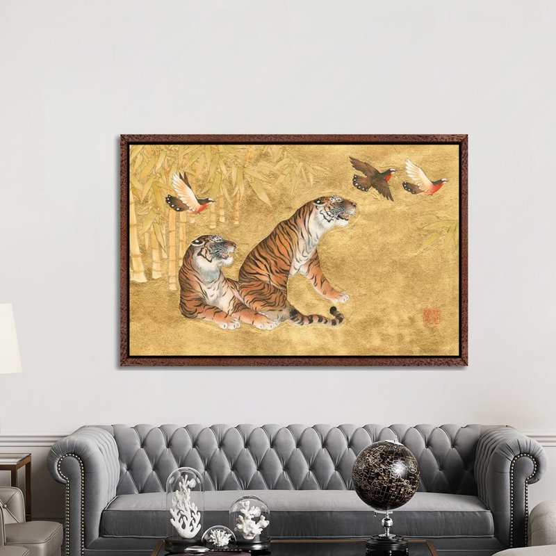 Moment Of Tranquility - Painting on Canvas, Classic Brown Wood Framed, 152.5 cm H x 101.5 cm W