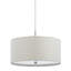 Lustre tambour 2 lumières à abat-jour Iarpulf