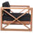 Anguilla Teak Patio Chair with Cushions-86506434