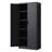 72"H lack Heavy-Duty Metal Storage Cabinet with Lock, 4 Adjustable Shelves