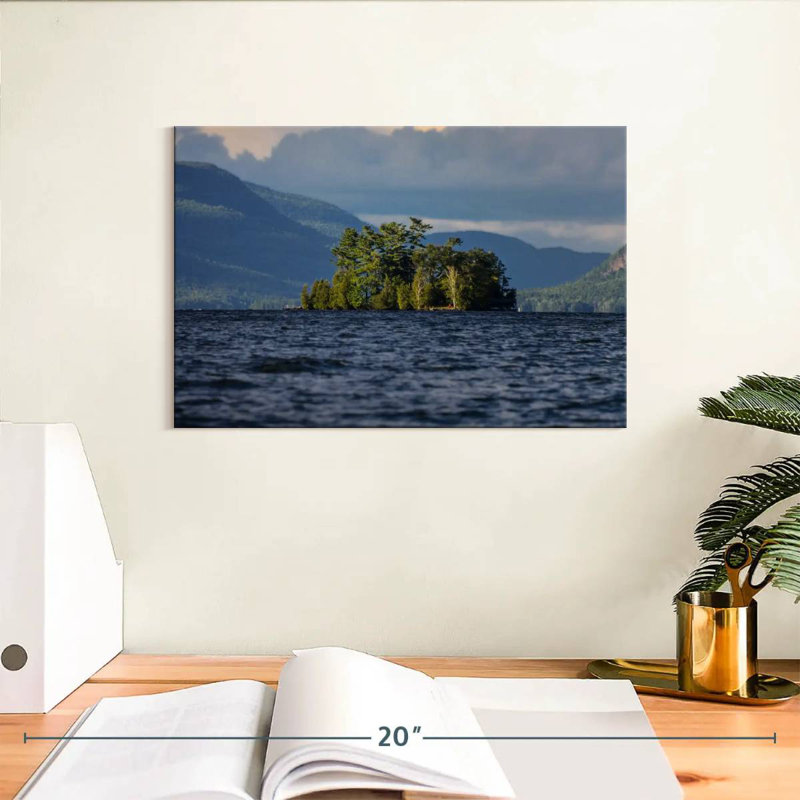 Alvord Lake George Island, 8" H x 12" W
