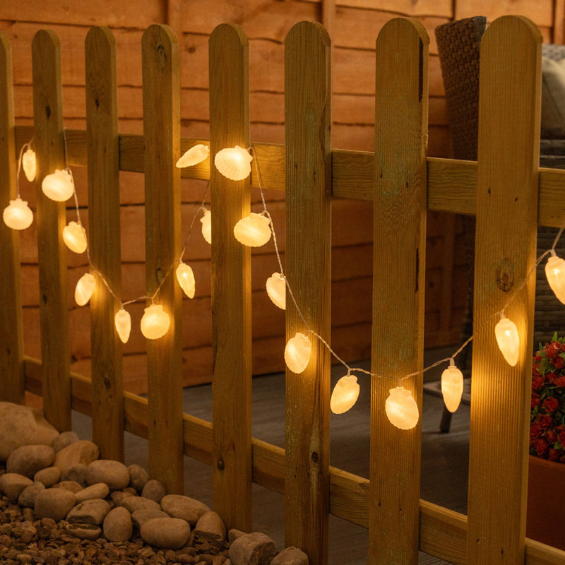 Oatsvall 195cm LED Solar Powered 20 - Bulb Novelty Lights String Light