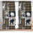 Plaid & Forest Animal Blackout Curtains Set Of 2, 28 × 40