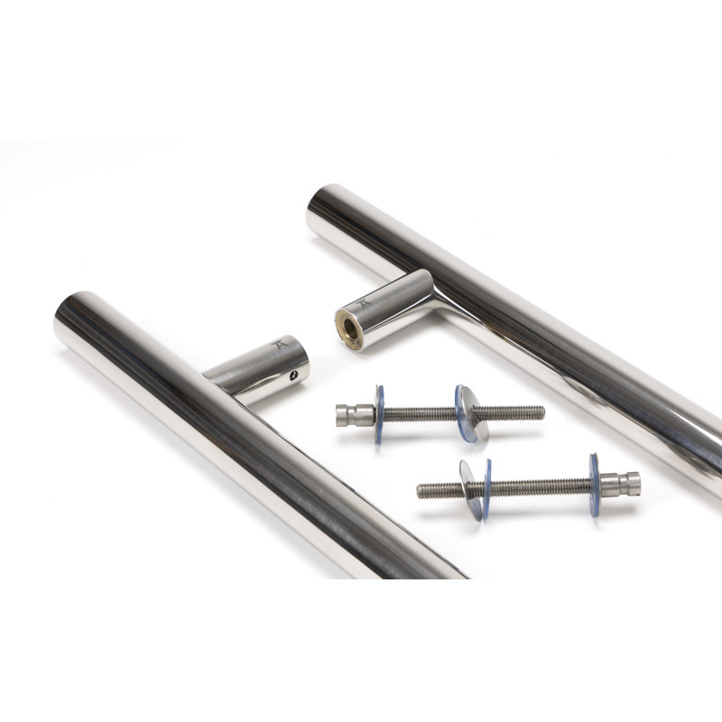 SS (316) 0.9m T Bar Handle B2B Fix 32mm Ø, Polished Chrome
