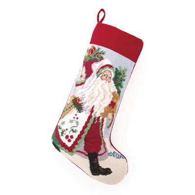 Kiel Santa Needlepoint Stocking