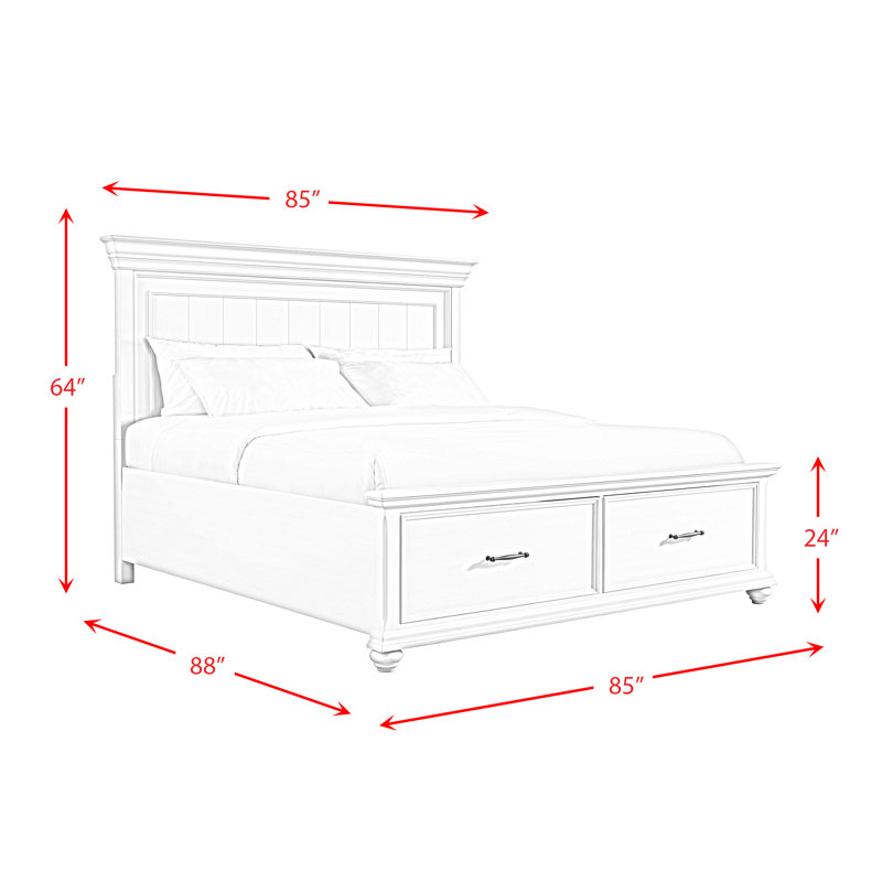Alephonia Platform Storage Bed, King