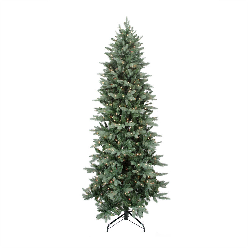 Washington Frasier Slim 9' Green Fir Artificial Christmas Tree with 900 Clear Lights
