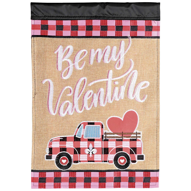 Drapeau Be My Valentine Truck